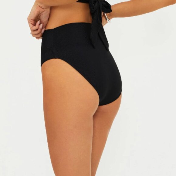 Beach Riot Core Collection Highway Bottom Full Coverage Black Size Medium - Picture 2 of 7